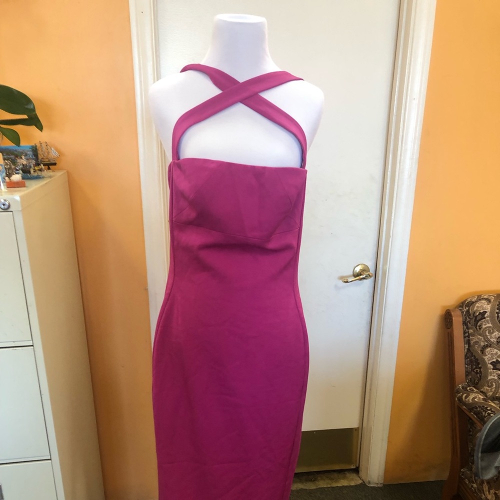 Pink black halo  dress  size 12.